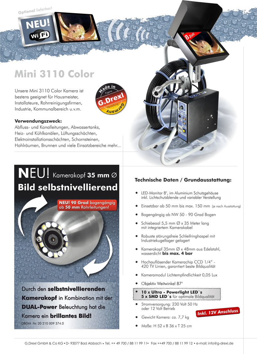 Rohrkameras - Rohrkamera 3110